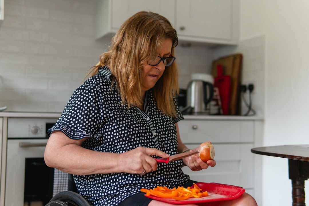 senior eating healthy meal