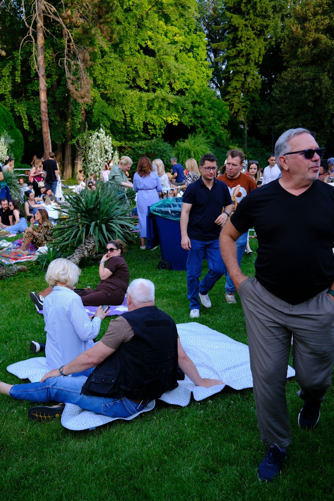 group of seniors at outdoor event