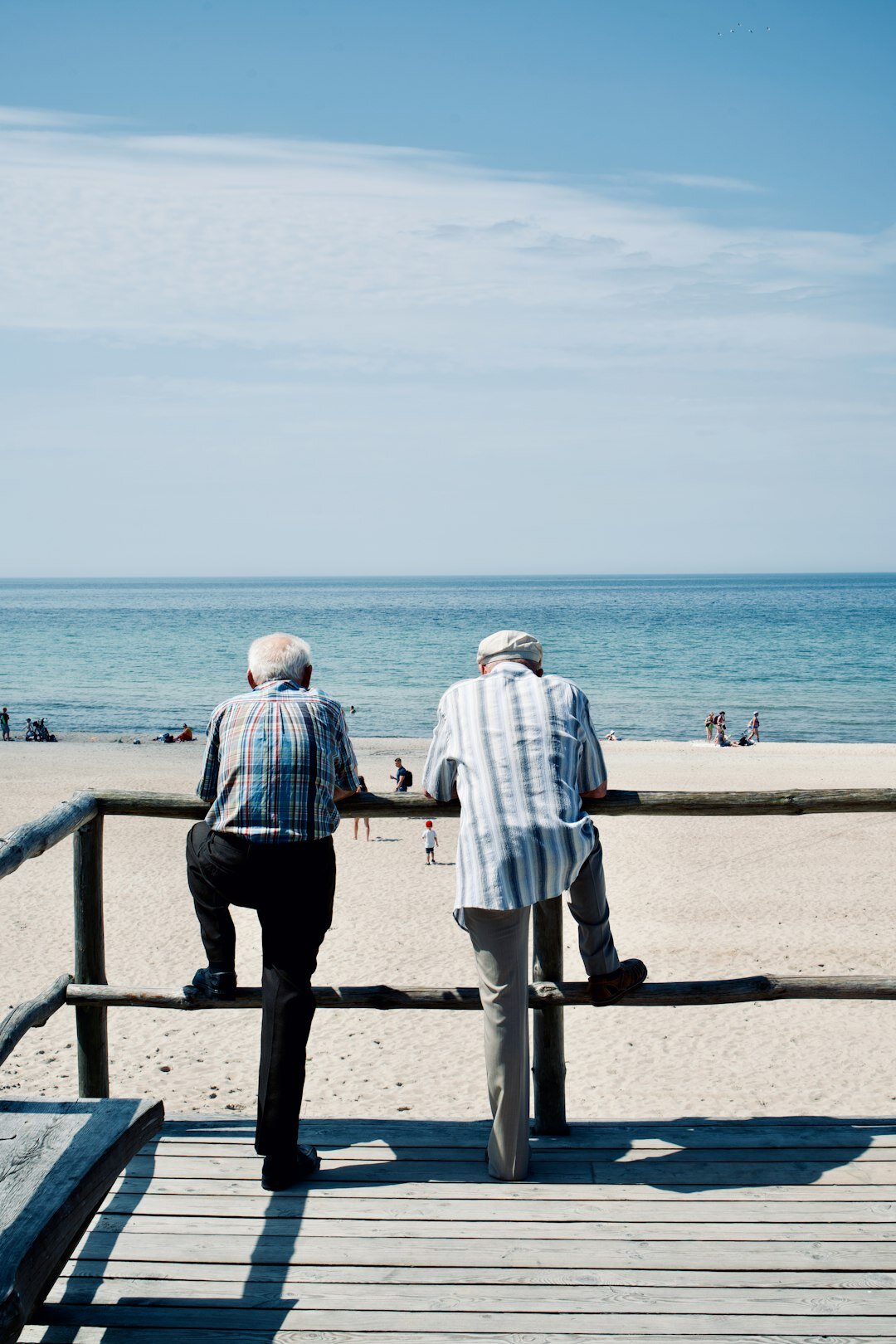 senior couple enjoying summer outdoors