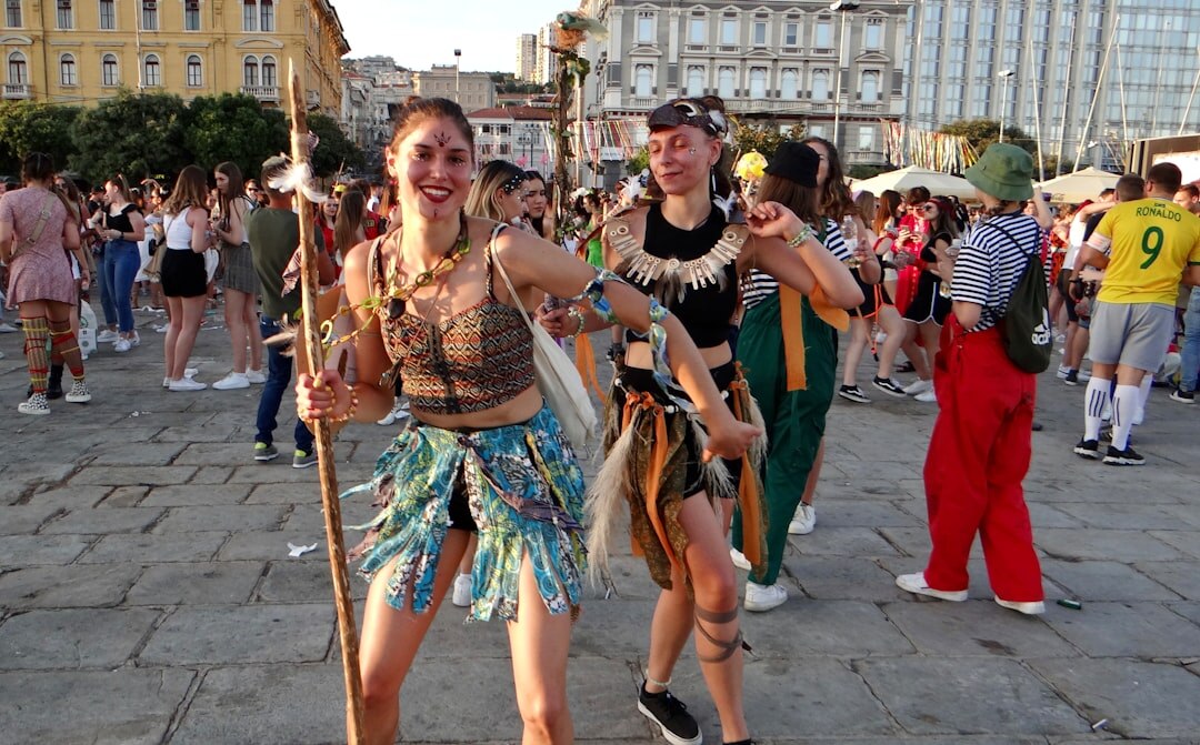 Croatian seniors dancing together at a community dance afternoon
